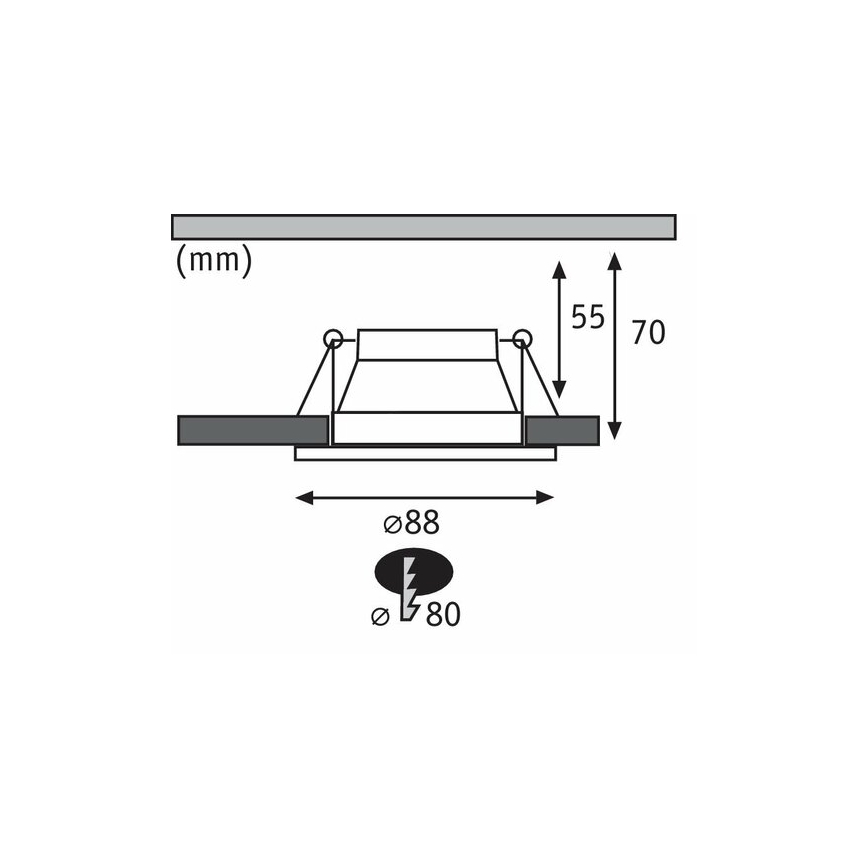 Paulmann 93404 - SADA 3xLED/6,5W IP44 Dimmable χωνευτά φωτιστικά μπάνιου COLE 230V