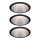 Paulmann 93408 - ΣΕΤ 3xLED/6,5W IP44 Dimmable χωνευτά φωτιστικά μπάνιου COLE 230V