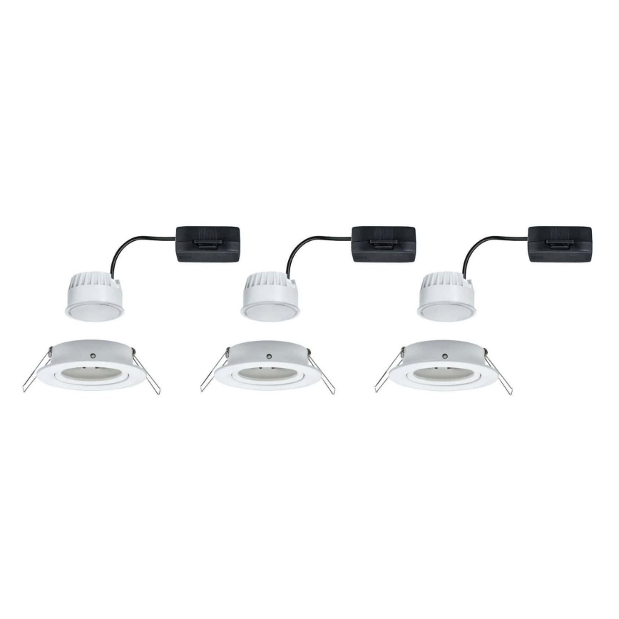 Paulmann 93449 - ΣΕΤ 3xLED/6,5W IP23 Χωνευτό φωτιστικό μπάνιου NOVA 230V