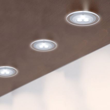 Paulmann 93543 - ΣΕΤ 3xLED/3W Εντοιχισμένο φωτιστικό MICRO LINE 230V