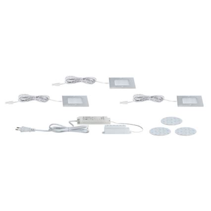 Paulmann 93561 - ΣΕΤ 3xLED/4,7W Φωτιστικά επίπλων MICRO LINE 230V