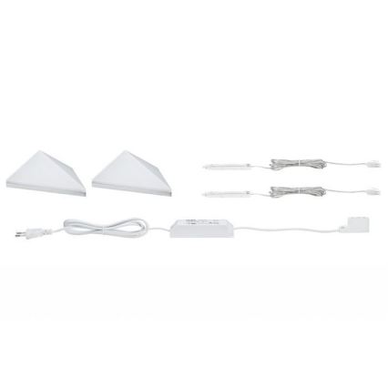 Paulmann 93584 - ΣΕΤ 2xLED/6,2W IP44 Φωτισμός επίπλων KITE 230V