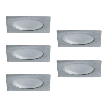 Paulmann 93587 - ΣΕΤ 5xLED/0,4W Χωνευτό φωτιστικό 12V/230V 2700K