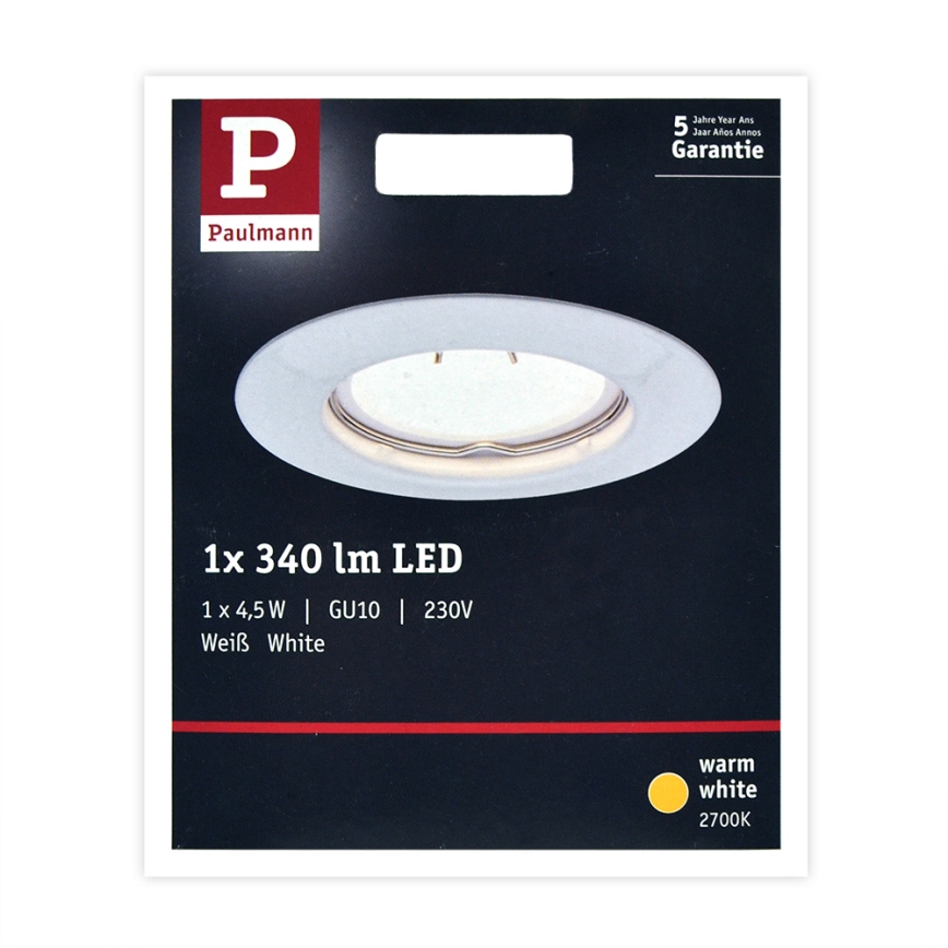 Paulmann 93658 - LED-GU10/4,5W Χωνευτό φως 230V