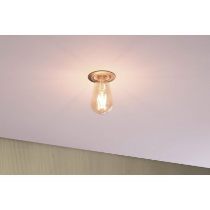 Paulmann 93669 - 1xE27/10W Χωνευτό φωτιστικό NOVA 230V μπρονζέ