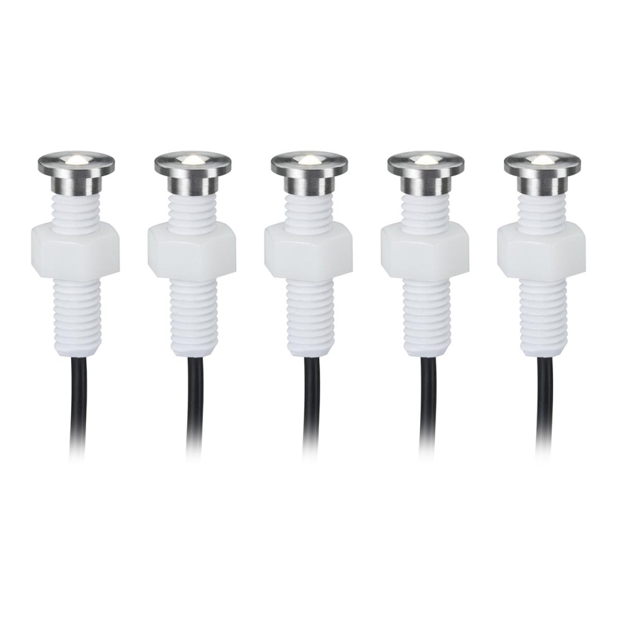 Paulmann 93754 - ΣΕΤ 5xLED/0,16W IP65 Φωτιστικό εξωτερικού χώρου MicroPen 230/12V