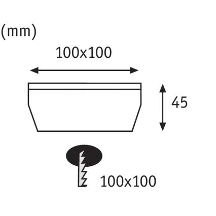 Paulmann 93774 - LED/0,24W IP67 Ηλιακή λάμπα δρόμου CUBE 1,2V 1200 mAh