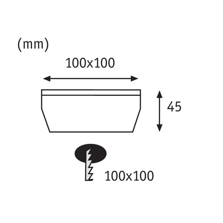Paulmann 93774 - LED/0,24W IP67 Ηλιακή λάμπα δρόμου CUBE 1,2V 1200 mAh