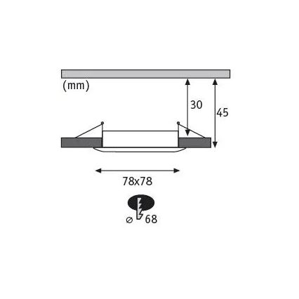 Paulmann 93895 - ΣΕΤ 3xLED/6W IP44 Κρεμαστό φωτιστικό οροφής μπάνιου dimmimg NOVA 230V