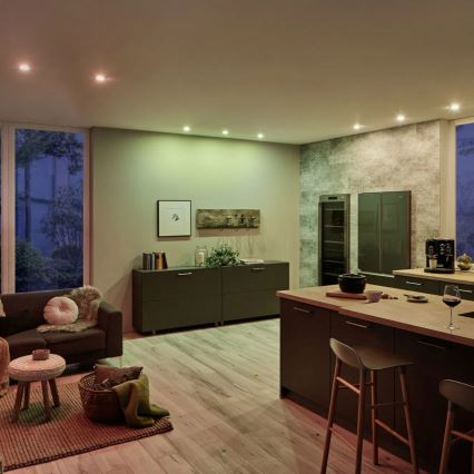 Paulmann 93940 - ΣΕΤ 3x LED RGBW/2W IP23 Χωνευτό φωτιστικό οροφής μπάνιου dimmimg 230V