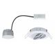 Paulmann 93961 - LED/7W IP23 Dimmable bathroom χωνευτό φωτιστικό COIN 230V λευκό