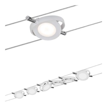 Paulmann 94106 - ΣΕΤ 6xLED/4W Σποτ για σύστημα καλωδίων ROUNDMAC 230V λευκό