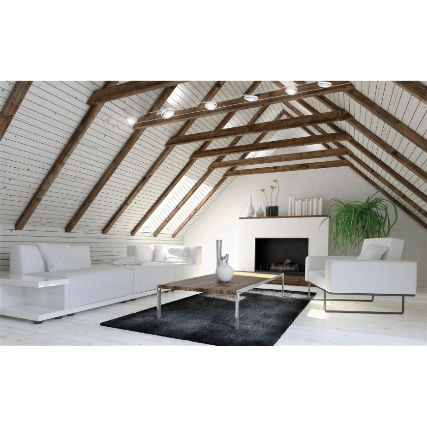 Paulmann 94106 - ΣΕΤ 6xLED/4W Φωτιστικό σποτ για a string system ROUNDMAC 230V λευκό