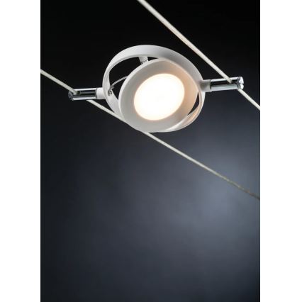 Paulmann 94106 - ΣΕΤ 6xLED/4W Φωτιστικό σποτ για a string system ROUNDMAC 230V λευκό