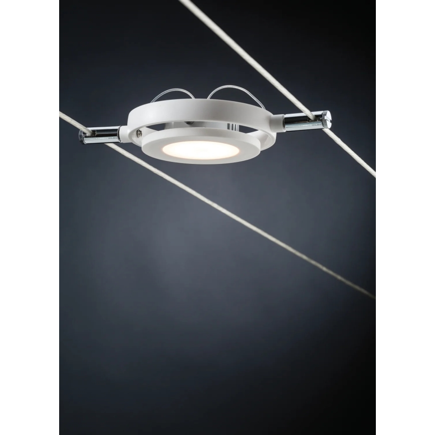 Paulmann 94106 - ΣΕΤ 6xLED/4W Φωτιστικό σποτ για a string system ROUNDMAC 230V λευκό