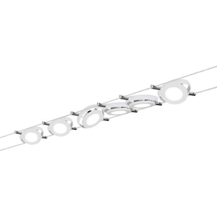 Paulmann 94106 - ΣΕΤ 6xLED/4W Φωτιστικό σποτ για a string system ROUNDMAC 230V λευκό