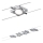 Paulmann 94107 - Σετ 4xLED/4,3W Πλήρες καλωδιακό σύστημα MAC 230V ματ χρώμιο