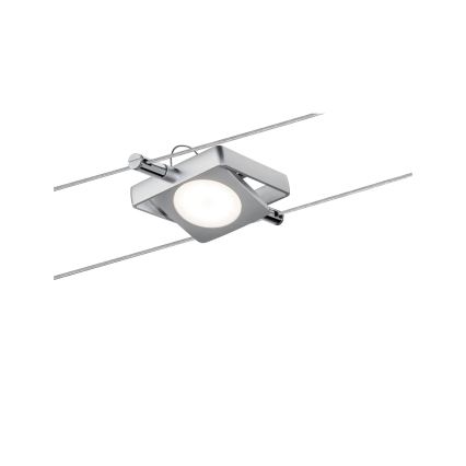Paulmann 94107 - Σετ 4xLED/4,3W Πλήρες καλωδιακό σύστημα MAC 230V ματ χρώμιο