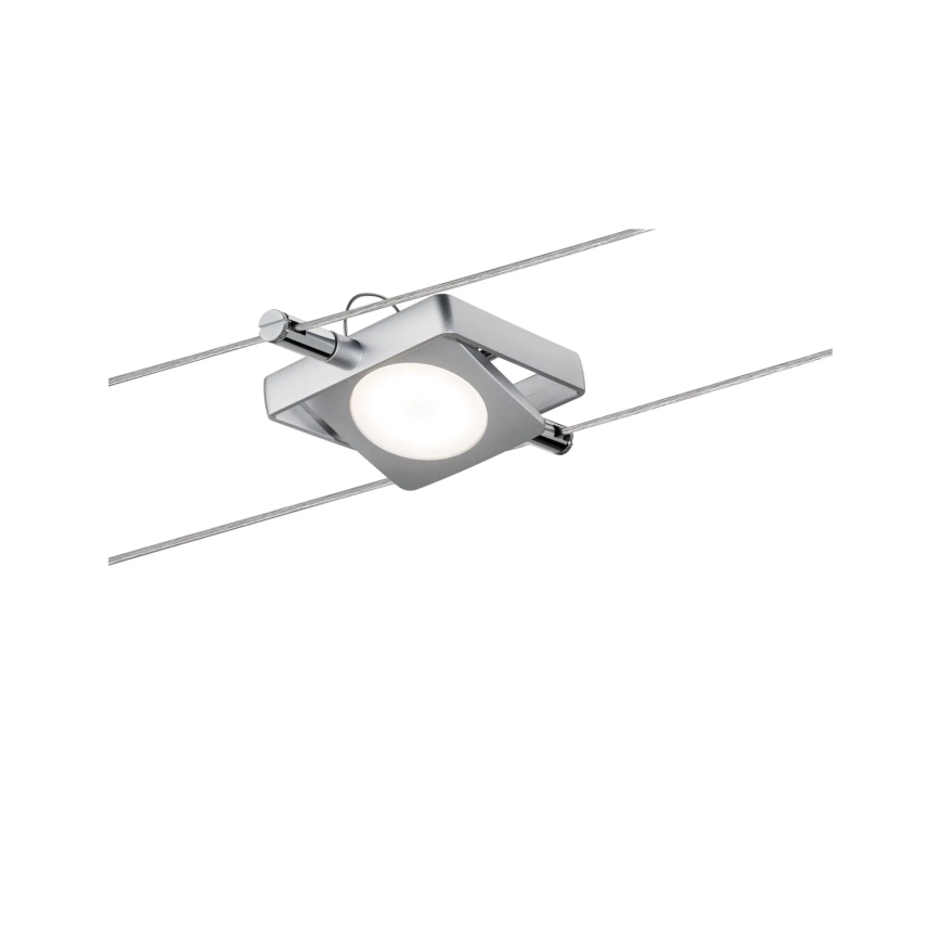 Paulmann 94107 - Σετ 4xLED/4,3W Πλήρες καλωδιακό σύστημα MAC 230V ματ χρώμιο