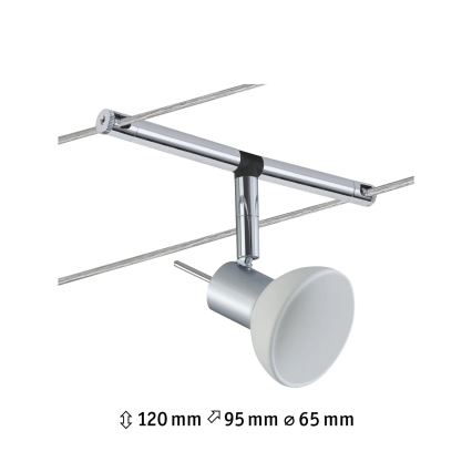 Paulmann 94131 - 1xGU5,3/10W Σποτ για σύστημα καλωδίων SHEELA 12V γυαλιστερό χρώμιο