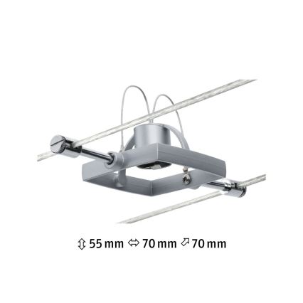 Paulmann 94132 - 1xGU5,3/10W Σποτ για σύστημα ράγας MAC 12V ματ χρώμιο