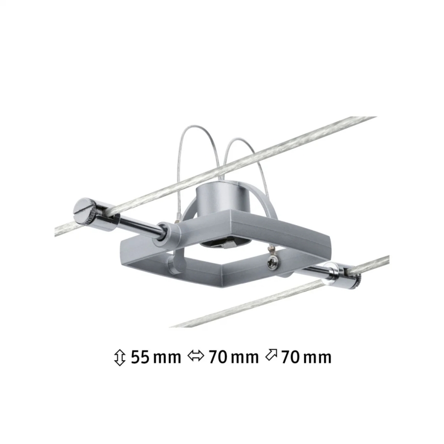 Paulmann 94132 - 1xGU5,3/10W Σποτ για σύστημα ράγας MAC 12V ματ χρώμιο