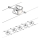 Paulmann 94133 - ΣΕΤ 5xGU5,3/10W Φωτιστικό σποτ για a string system MAC 230V ματ χρώμιο