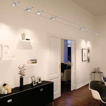 Paulmann 94134 - ΣΕΤ 5xGU5,3/10W Σποτ για σύστημα καλωδίων MAC 230V λευκό