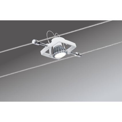 Paulmann 94134 - Σετ 5xGU5,3/10W Πλήρες σύστημα φωτισμού με καλώδιο MAC 230V λευκό