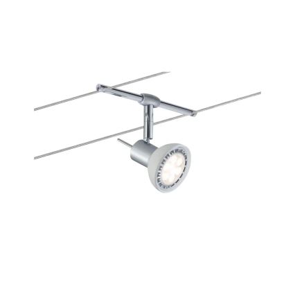Paulmann 94136 - Σετ 5xGU5,3/10W Πλήρες σύστημα ανάρτησης SHEELA 230V, γυαλιστερό χρώμιο