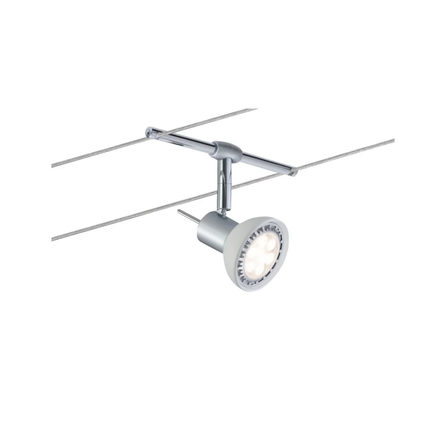 Paulmann 94136 - Σετ 5xGU5,3/10W Πλήρες σύστημα ανάρτησης SHEELA 230V, γυαλιστερό χρώμιο
