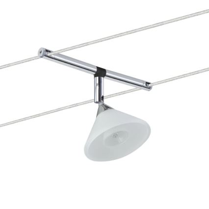 Paulmann 94138 - 1xGU4/10W Σποτ για καλωδιακό σύστημα COLMAR 12V λευκό/γυαλιστερό χρώμιο