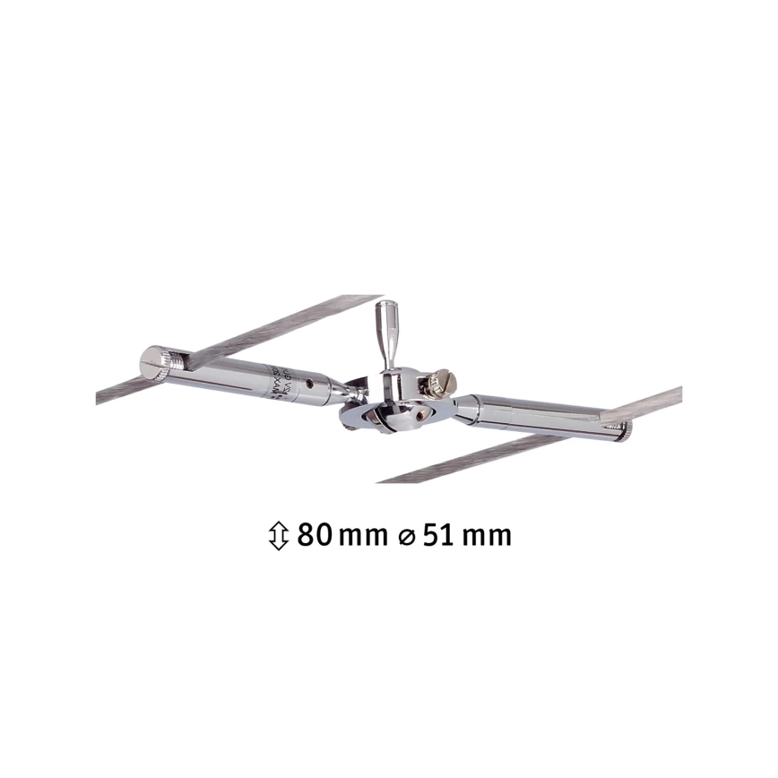 Paulmann 94147 - 1xGU5,3/10W Σποτ για καλωδιακό σύστημα TOGO 12V ματ χρώμιο