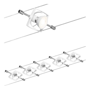 Paulmann 94149 - ΣΕΤ 5xGU5,3/10W Σποτ για σύστημα καλωδίων TECH 230V λευκό