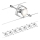 Paulmann 94152 - ΣΕΤ 7xGU5.3/10W Ολοκληρωμένο καλωδιακό σύστημα MAC 230V ματ χρώμιο