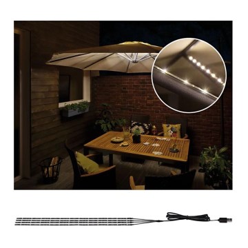 Paulmann 94208 - LED/1,8W Φωτισμός ομπρέλας PARASOL 5V/USB 1,6m