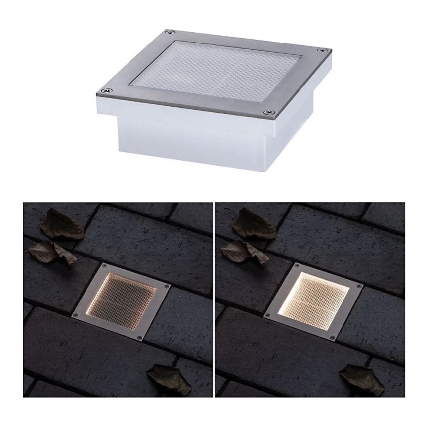 Paulmann 94238 - LED/0,7W IP67 Ηλιακή λάμπα δρόμου με αισθητήρα ARON 3,7V 650 mAh