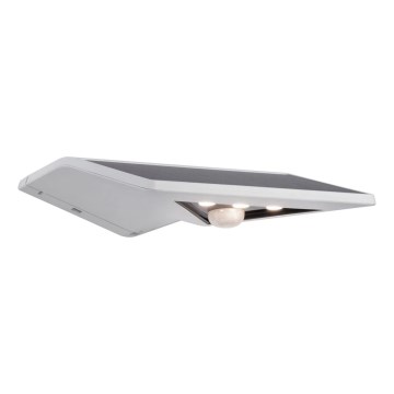 Paulmann 94244 - LED/1,2W IP44 Ηλιακό επιτοίχιο φωτιστικό με αισθητήρα YOKO 3,7V 1800 mAh λευκό