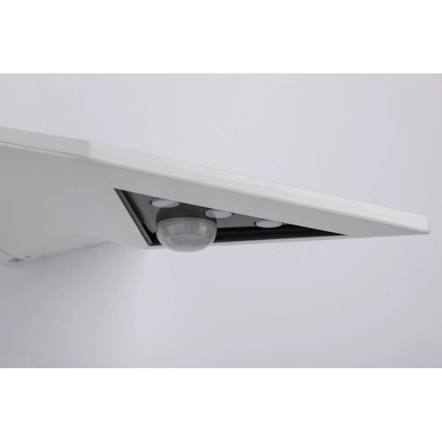 Paulmann 94244 - LED/1,2W IP44 Ηλιακό επιτοίχιο φωτιστικό με αισθητήρα YOKO 3,7V 1800 mAh λευκό