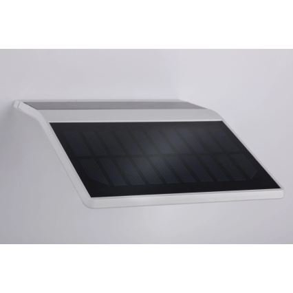 Paulmann 94244 - LED/1,2W IP44 Ηλιακό επιτοίχιο φωτιστικό με αισθητήρα YOKO 3,7V 1800 mAh λευκό