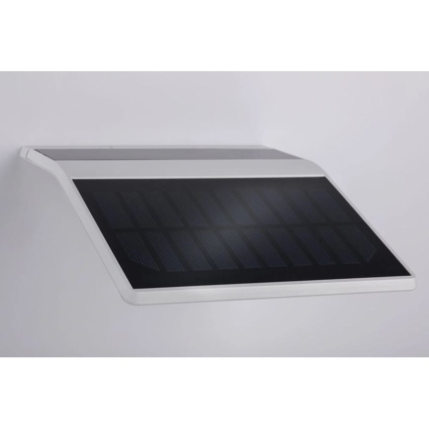 Paulmann 94244 - LED/1,2W IP44 Ηλιακό επιτοίχιο φωτιστικό με αισθητήρα YOKO 3,7V 1800 mAh λευκό
