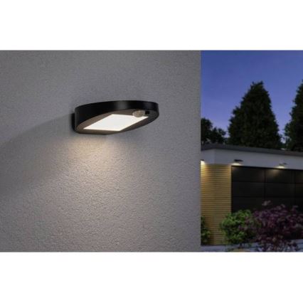 Paulmann 94246 - LED/1,2W IP44 Ηλιακό φωτιστικό εξωτερικού χώρου με αισθητήρα RYSE 3,7V 1800 mAh