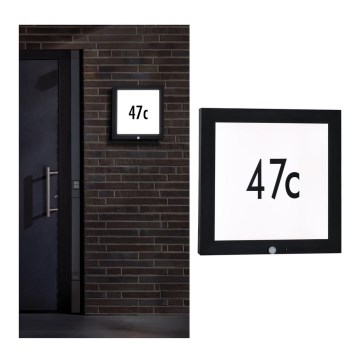 Paulmann 94255 - LED/13W IP44 Αριθμός οικίας με αισθητήρα 230V