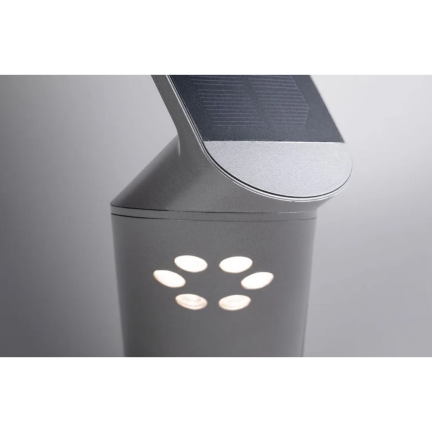 Paulmann 94261 - LED/1,2W IP44 Ηλιακή λάμπα τοίχου με αισθητήρα ILIAS 3,7V 1800 mAh