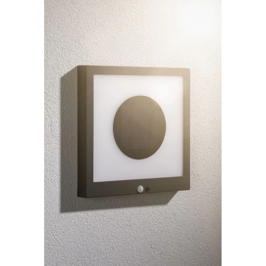 Paulmann 94263 - LED/1,2W IP44 Ηλιακή λάμπα τοίχου με αισθητήρα TAIJA 3,7V 1800 mAh