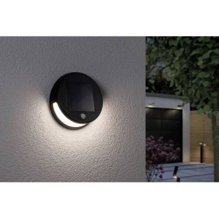 Paulmann 94265 - LED/3W IP44 Εξωτερικό ηλιακό φωτιστικό με αισθητήρα HELENA 3,7V 1800 mAh