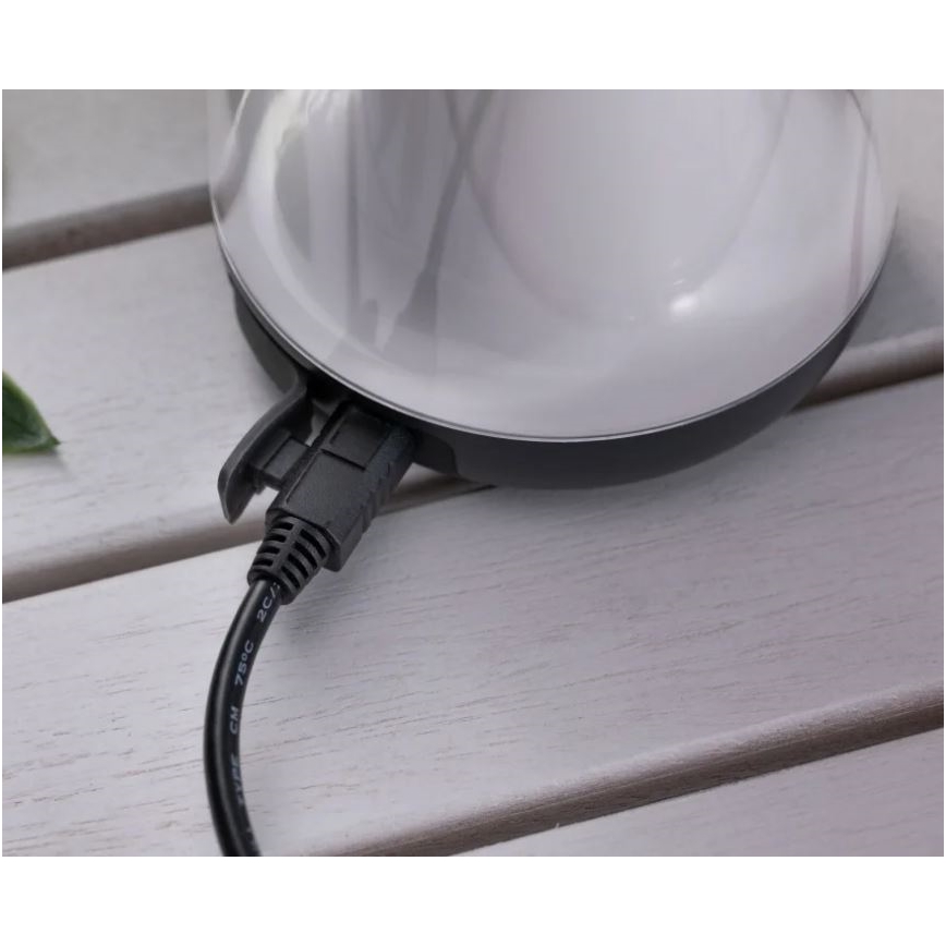 Paulmann 94267 - LED/1,3W IP44 Εξωτερικού χώρου dimming φωτιστικό CUPULINO 5V 2000 mAh