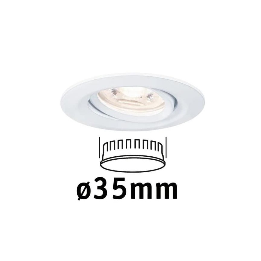 Paulmann 94292 - LED/4W IP23 Χωνευτό φωτιστικό μπάνιου COIN 230V