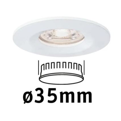 Paulmann 94298 - LED/4W IP44 Χωνευτό φωτιστικό μπάνιου COIN 230V
