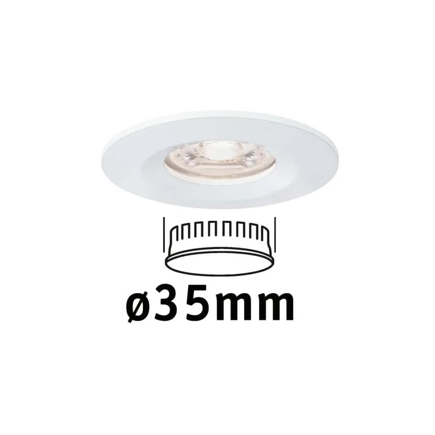 Paulmann 94298 - LED/4W IP44 Χωνευτό φωτιστικό μπάνιου COIN 230V